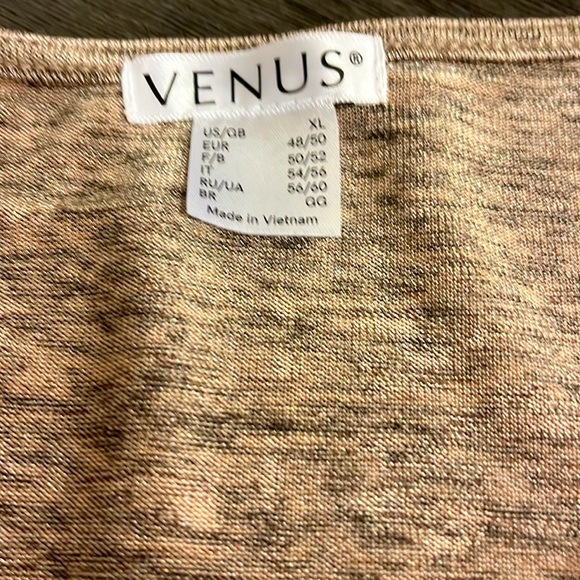 Champagne, gold shimmer blouse, shiny material by Venus - Picture 2 of 6